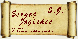 Sergej Jaglikić vizit kartica